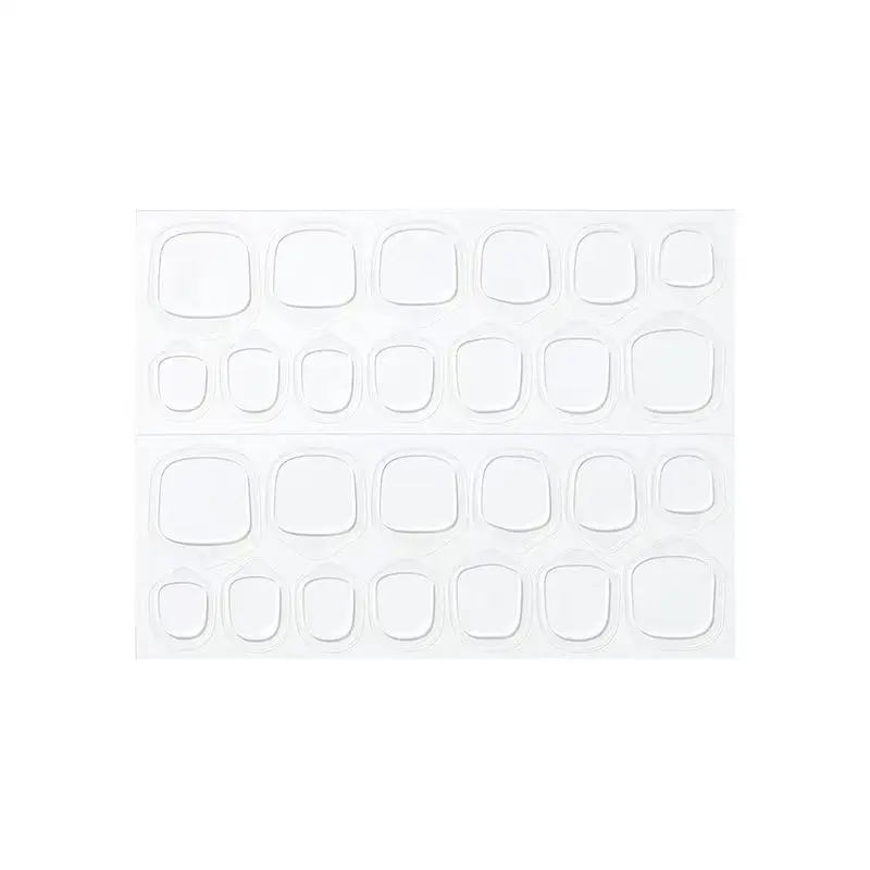 120pcs/5 Sheets Double Sided Stickers Jelly Transparent Nail Glue False Nail Reusable Adhesive False Nails Accessories And Tools