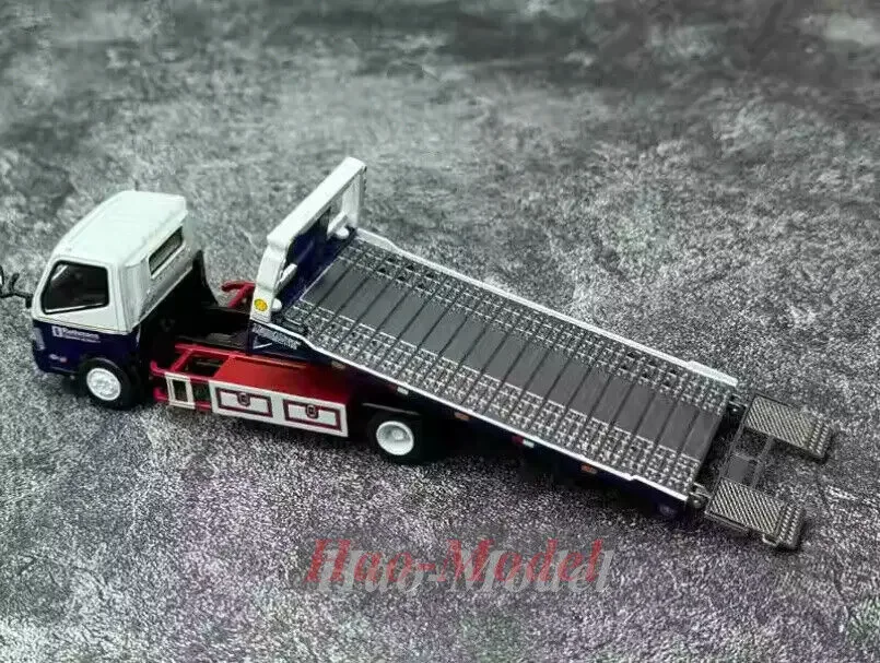 Modello unico 1:64 per Hino300 Dutro pressofuso in lega modello di auto bambini ragazzi regali di compleanno hobby display collezione ornamenti bianco