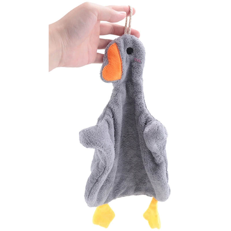 Cartoon Goose Hand Towel Kitchen Bathroom And Toilet Hand Towel Hanging Type With Super Water Absorption Quick Drying