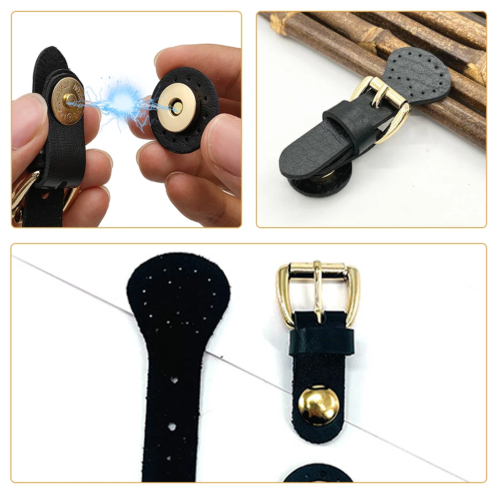 

Magnetic Snap Buckles Deep Brown Durable Metal Closure for Coats Jackets Handbags Luggage PU Accessories Clasps Purse