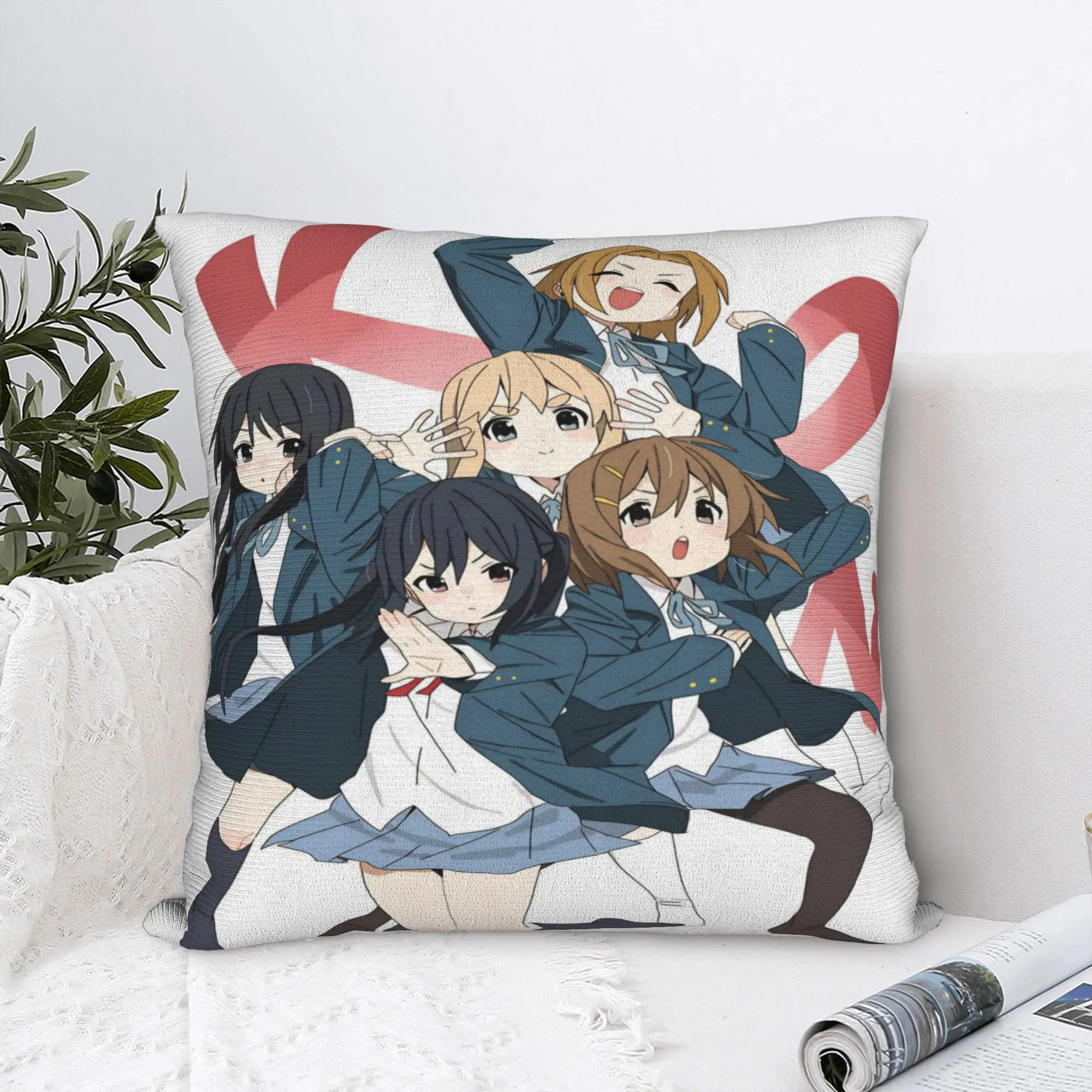Bed Decoration K-On! k-on girls anime Pillowcases Merch  Pillow Covers Zipper Multi Size