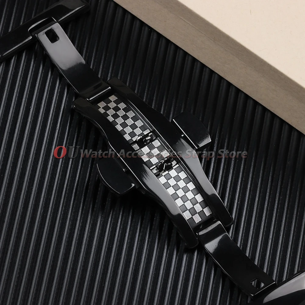 16mm 18mm 20mm 22mm Stainless Steel Polished Butterfly Buckle Watch Strap Metal Clasp Watch Band Accessories10mm 12mm 14mm 24mm image 5