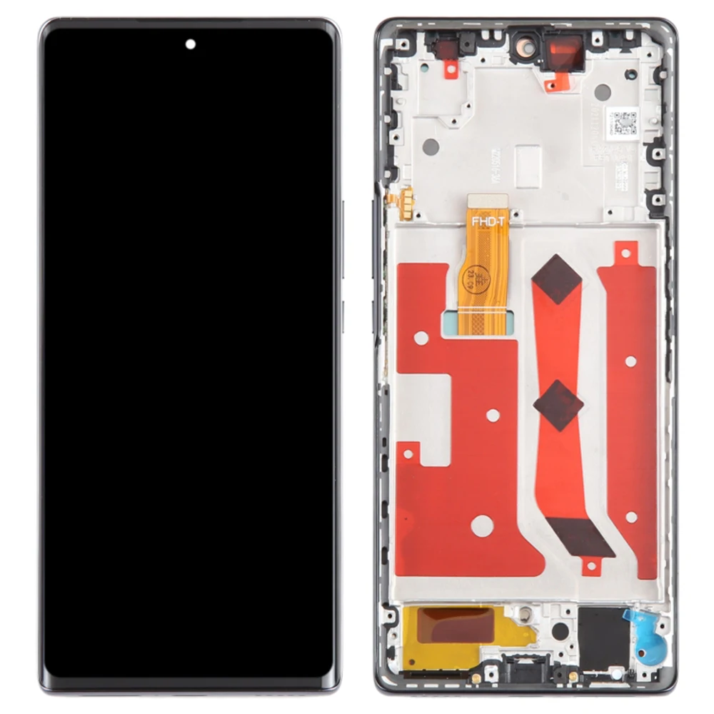 For Honor 80 SE 5G GIA-AN8 OEM Grade S OLED Screen and Digitizer Assembly + Frame (Without Logo) - Black