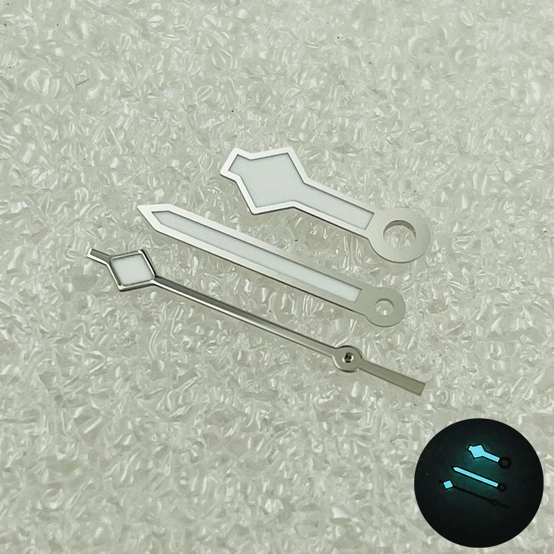 スノーフレーク時計の針 NH35 針ブルー発光時計の針 NH35 NH36 4R 7S ムーブメント SKX007 SRPD SKX009 時計針キットに適合