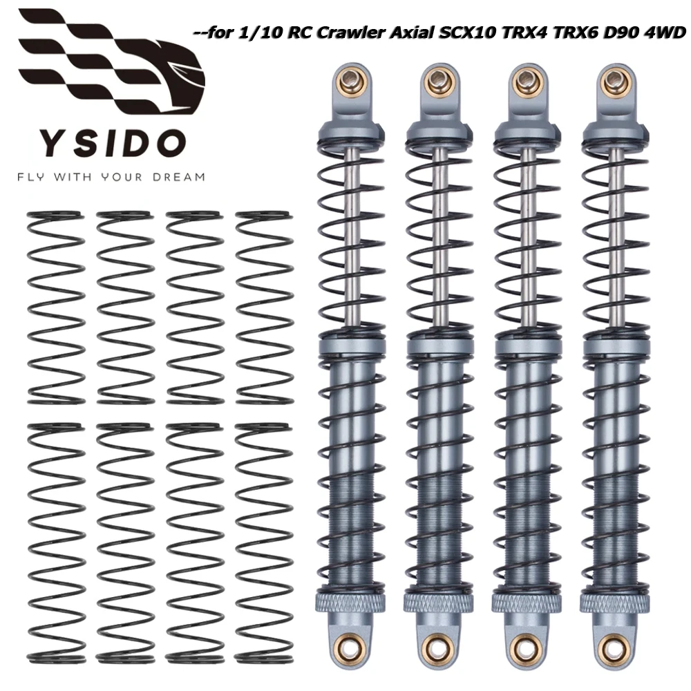 

4 шт. металлический масляный демпфер амортизатора 70/80/90/100/110/120 мм для 1/10 RC Rock Crawler Truck Car Axial SCX10 RBX10 D90 TRX4 TRX6
