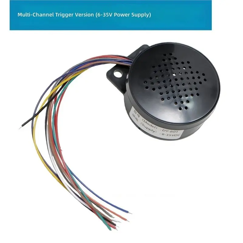 B92B-DC 6-35V Car Sound Alarm Safety Voice Prompt Device Industrial Grade MP3 Player Reverse Siren Buzzer Alarm Horn