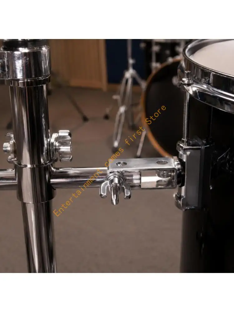 Threaded Drum Hardware Fastener Clamp Metal Mounting Bracket for Drum Hardware Positioning, Rehearsal Room Use and Extension
