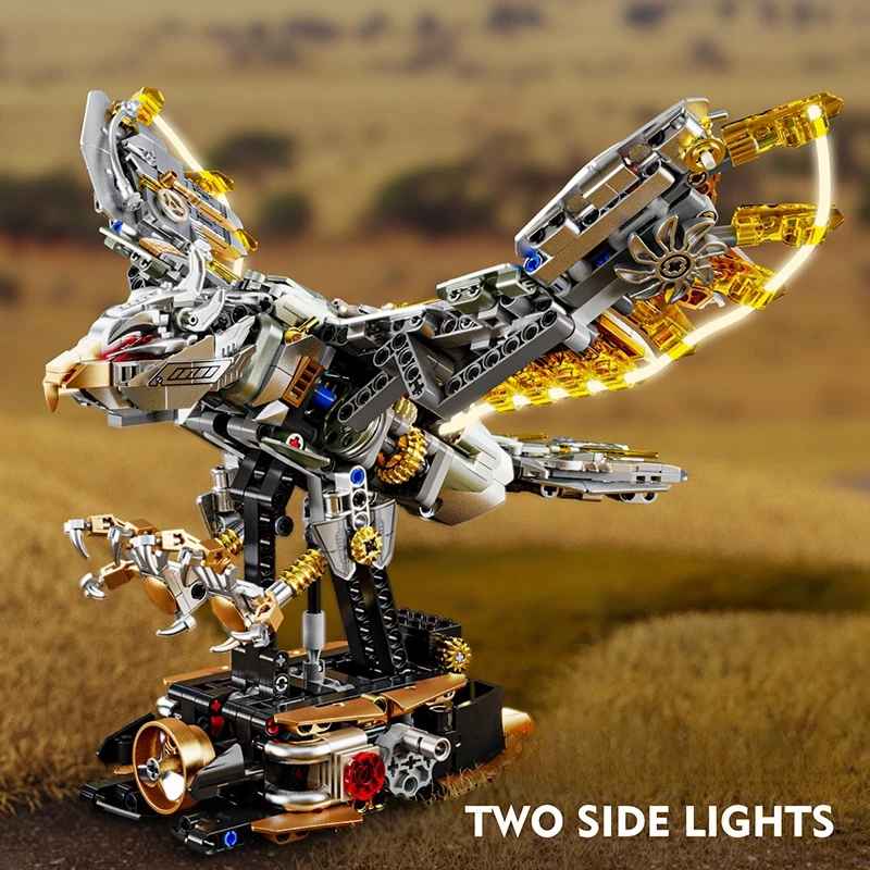 Puzzle 3D Blocchi di costruzione animali Libellula Polpo Balena Aquila Tecnico creativo fai da te MOC Modello Compleanno Regalo di Natale