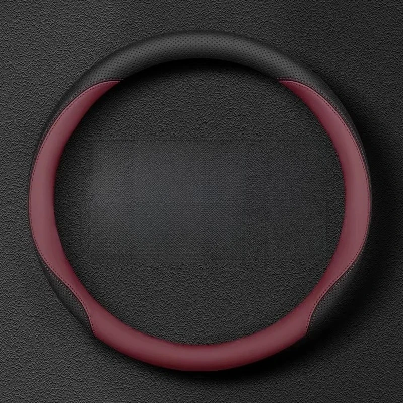 For Porsche Macan Cayenne 718 Paramela Taycan Steering Wheel Cover Suede Car Handlebar Cover Interior Accessories Anti-scratch