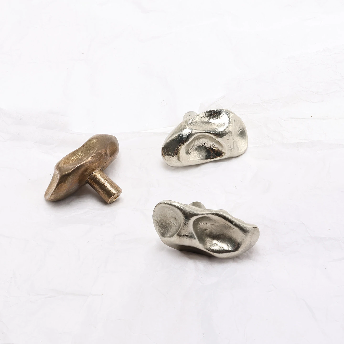 Stone shaped bronze cabinet handle — product image 11
