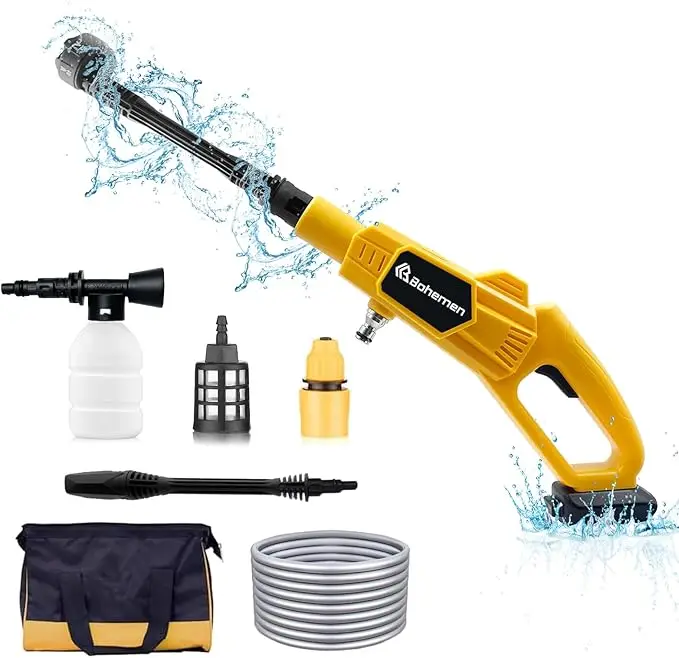 Cordless Pressure Washer, Portable Power Washer Compatible with Dewalt Battery, for Car Washing,Garden Watering,Patio Cleaning