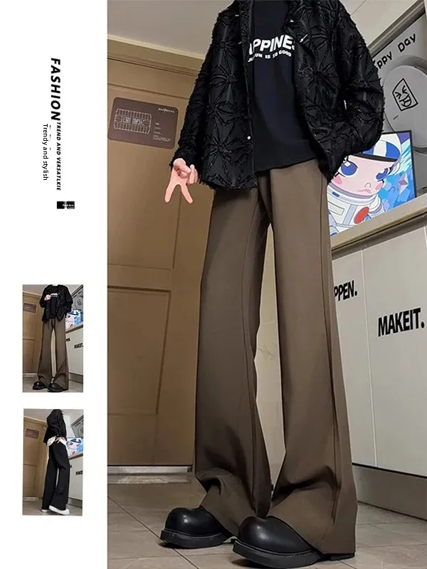 

Neapolitan Knife Casual Pants Men's American High Street Loose Straight Leg Slimming Long Trousers Youthful Spring Faion