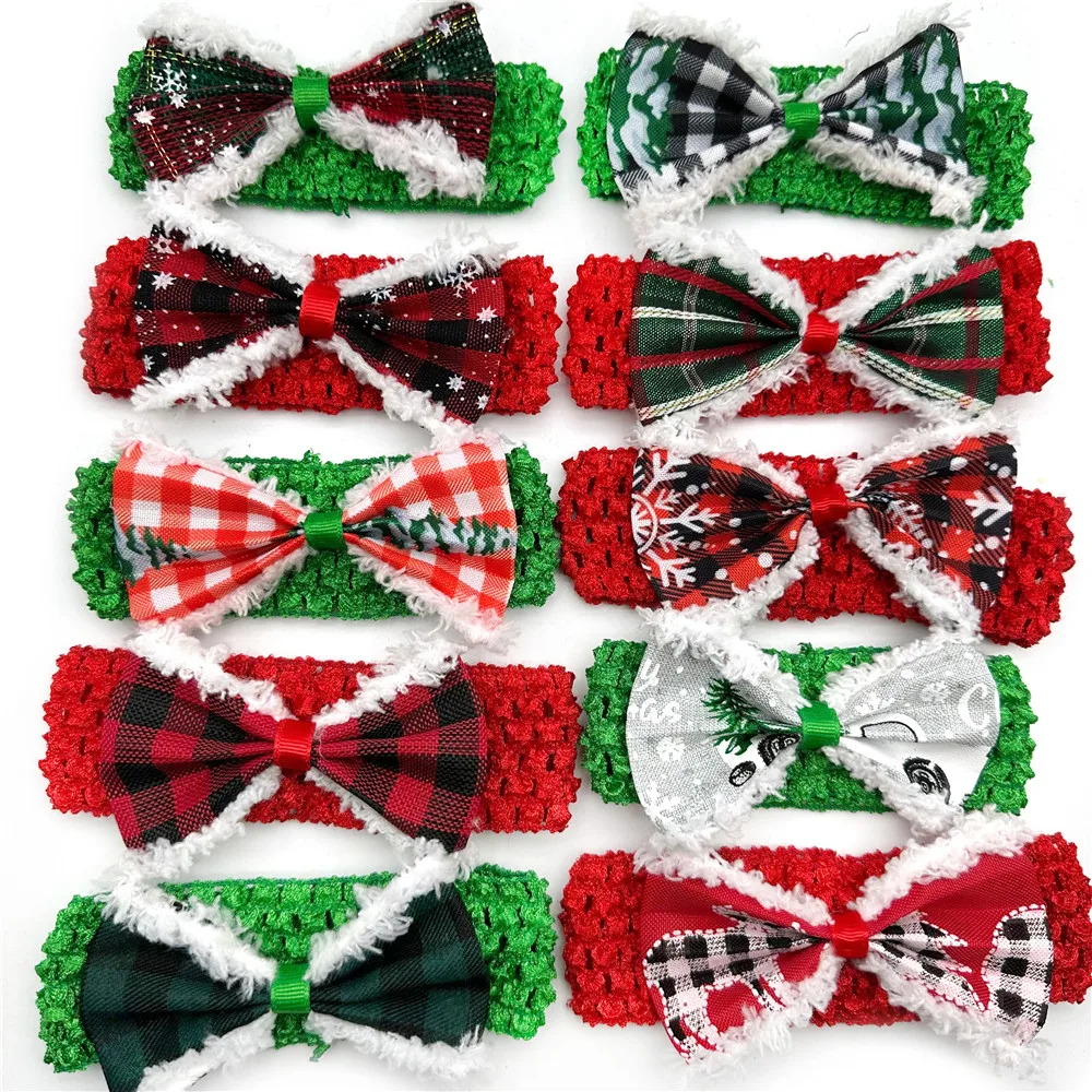 30/50pcs Christmas Small Middle Large Dog Bowties Pets Accessories Pets Supplies Dog Grooming Product Xmas Dog Bow Tie Necktie