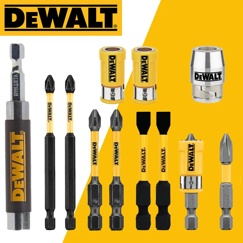 DEWALT Original PH2 SL8 Drill Bit Tool PartsSet Hexagonal Socket Magnetic Ring Group Electric Drive Tools Accessory