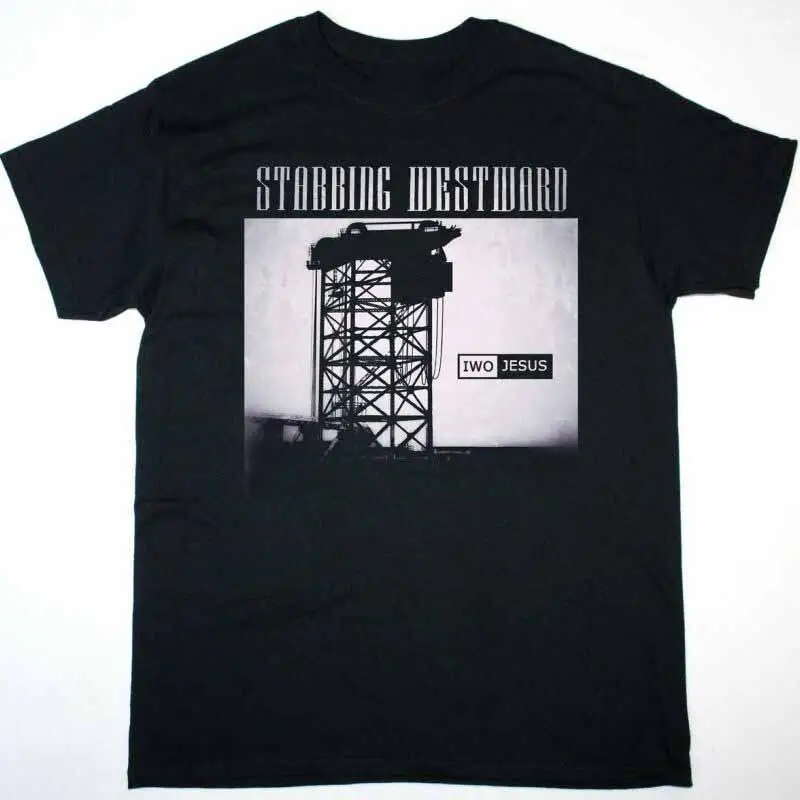 Camiseta estilo retro STABBING WESTWARD IWO JESUS, color negro, S 5XL