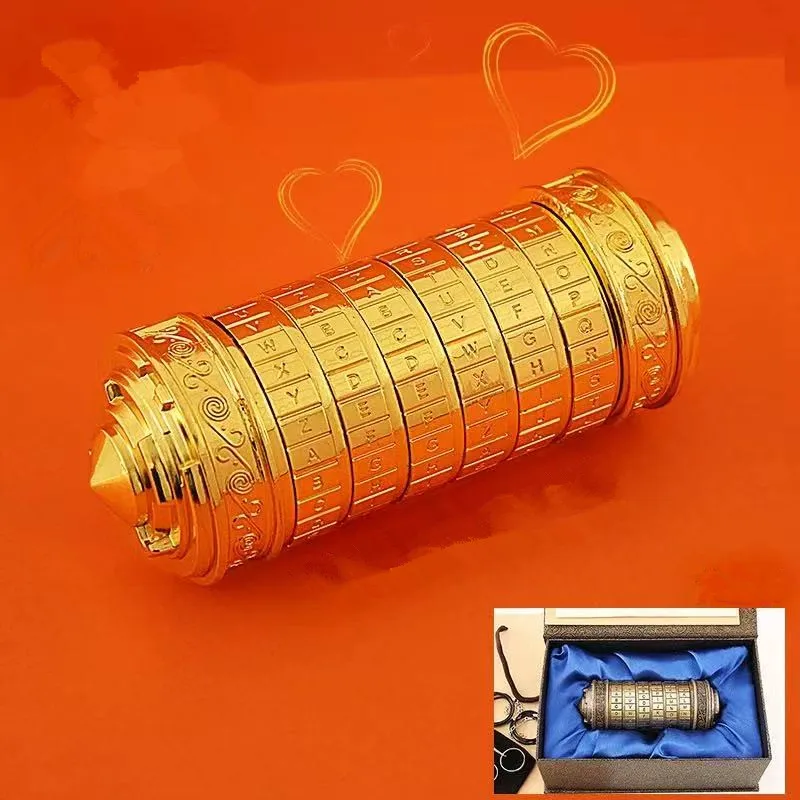 Уникальное кольцо или другой подарок в Коде Davinci Cryptex Подарок на день Святого Валентина Уникальное предложение брака Бесплатное кольцо LOTR