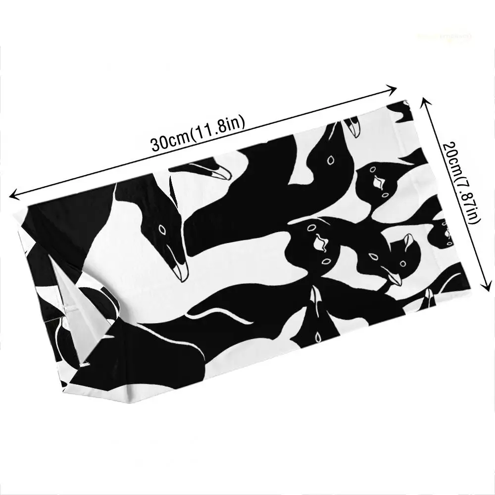 Pinguin 3D-gedruckter Halstuch, Tarnmuster, Jagd-Gesichtsmaske, modisch, multifunktional, Sonnenschutz, Radfahren, Kopfbedeckung