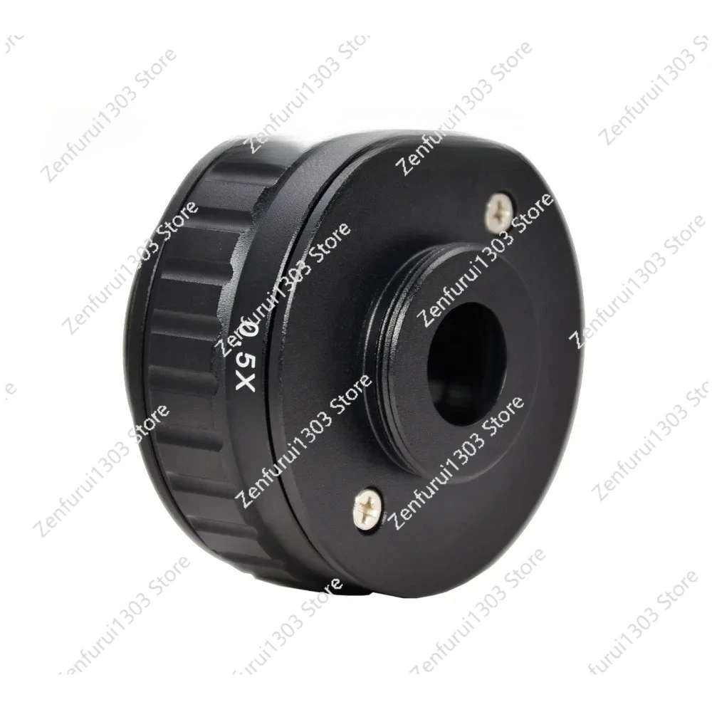 Original Authentic 0.5X focus adjustable microscope C mount adapter compatible for New type Trinocular Stereo microscope