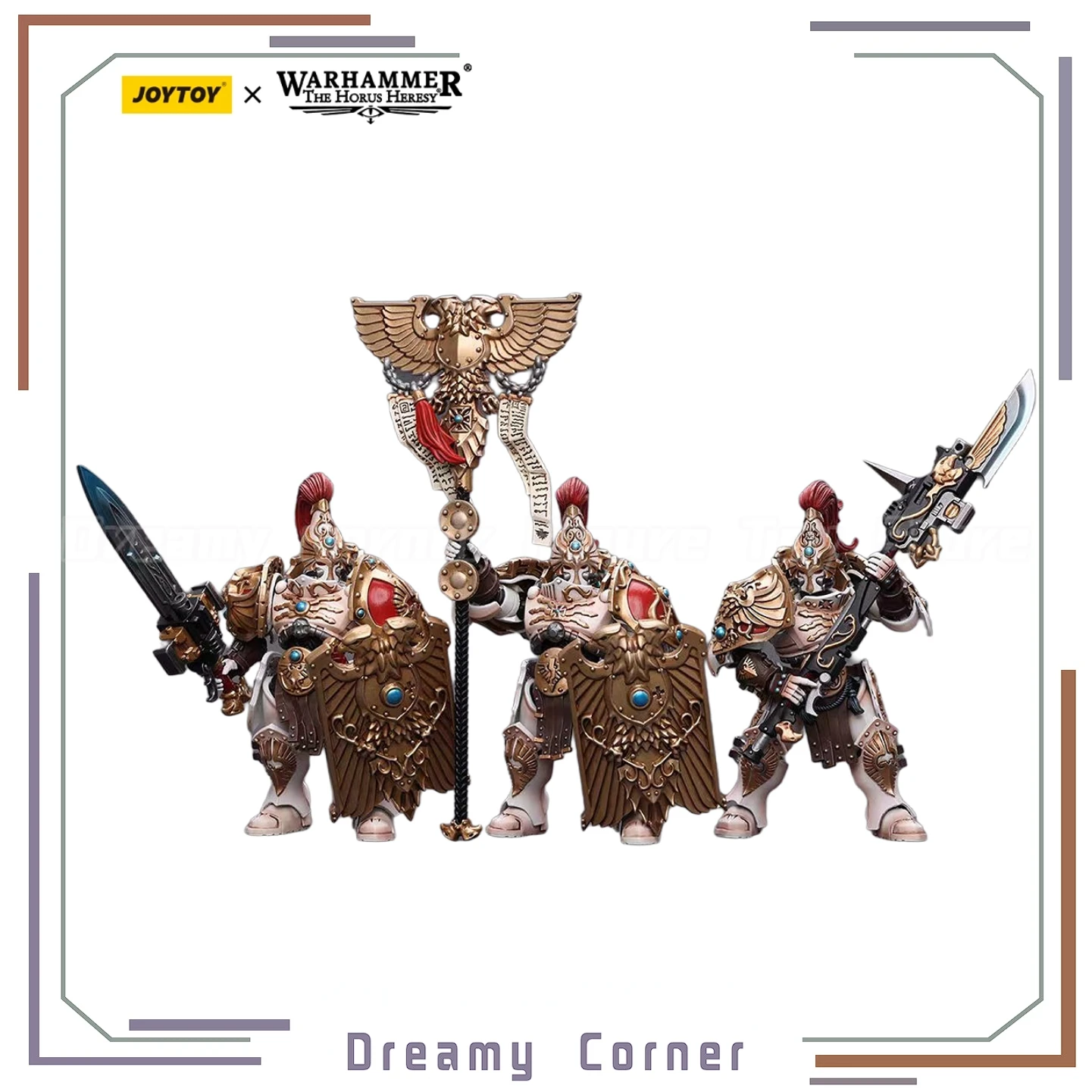 

【In Stock】JOYTOY Warhammer 40K Adeptus Custodes Solar Watch Custodian Guard 1/18 Action Figures Toys Model