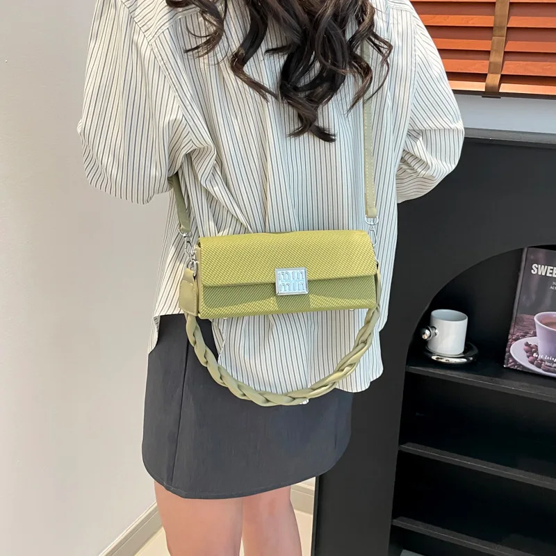 ‌ Bolsa quadrada minimalista primavera/verão 2025 – bolsa crossbody/ombro multidirecional, bolsa pequena elegante para mulheres