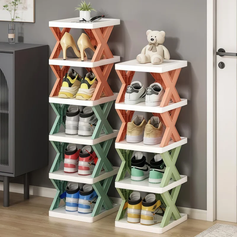 Shoes Racks Storage Organizer Detachable Shoe Racks Saves Family Household Rack Multi Layer Simple Shoes Shelf Color Cabinet