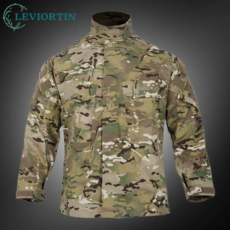 

Outdoor Camo Thin Jacket Men Paintball Work Combat Tactical Coats Hiking Clothing Training Camouflage Frog Tactical Shirt Jacket