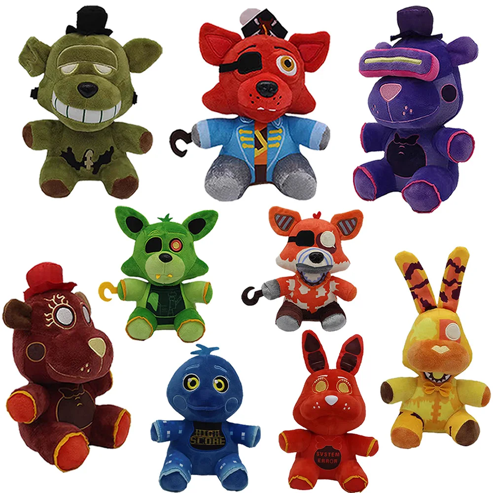 Hot New FNAF Plush Toys Game Doll Cute Bonnie Bear Foxy Cartoon Stuffed Dolls Freddy Toys Kids Birthday Gifts