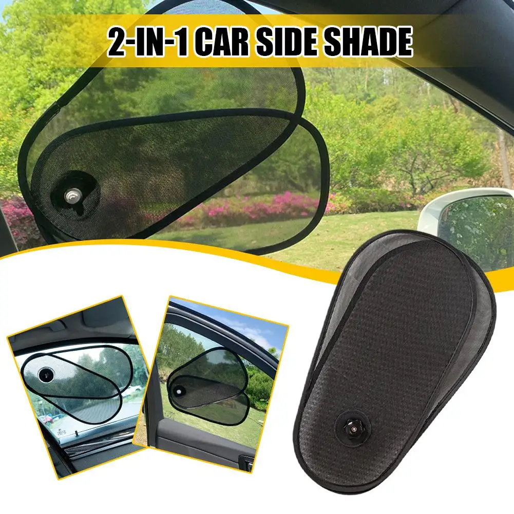 Car Window Sun Shade 180° Adjustable Rotation Heat Insulation UV Protection Foldable Portable Sun Blocker for All Cars Summer