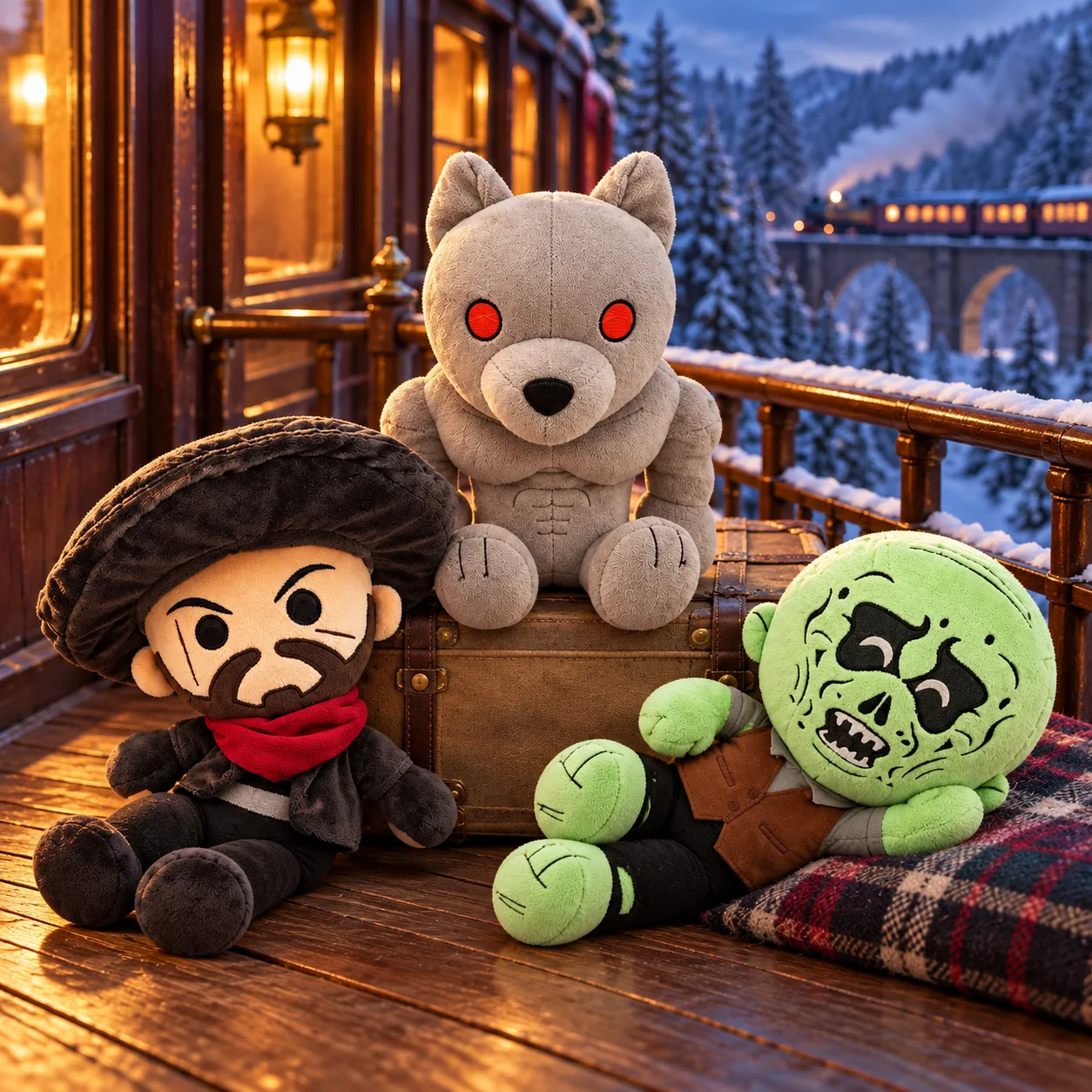 Dead Rails Plush Toy Horror Game Peripheral Cute Soft Stuffed Doll Collectible For Fans Home Decor Birthday Gift