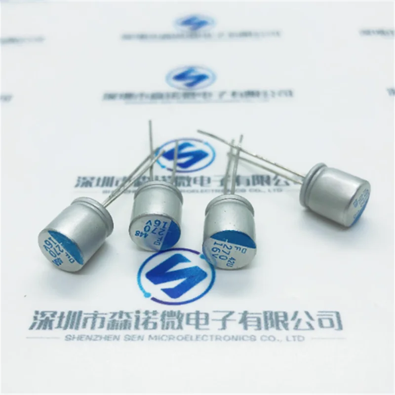 10pcs 270uF 16V 8x8mm Super Low ESR 16V 270uF For Motherboard VGA Solid Capacitors