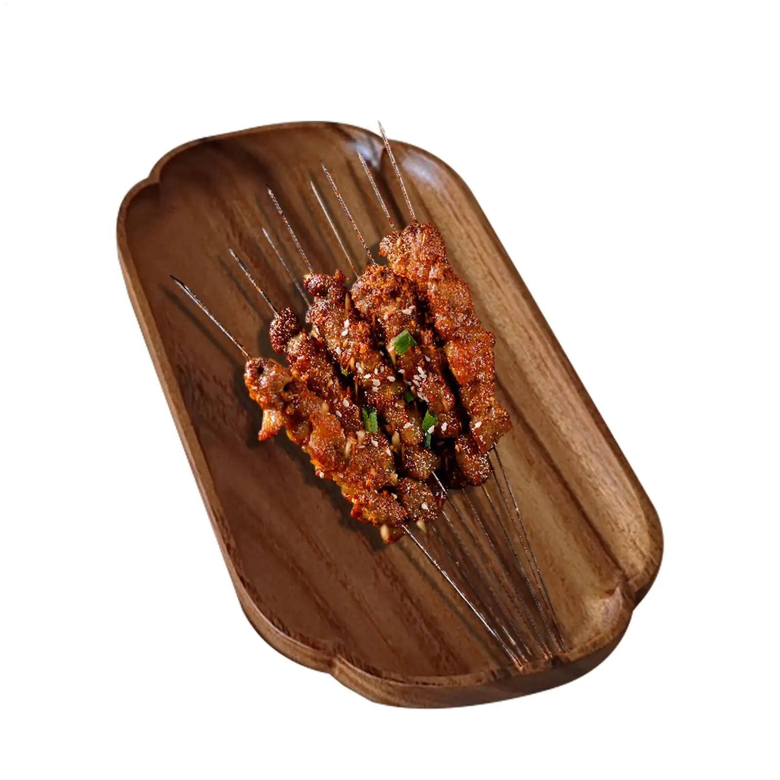 

Деревянная тарелка-поднос для еды, сервировочная доска для закусок, деревянный поднос для вечеринок, барбекю, кухни, гостиной, кофейного столика, ужина, обеда, дома, прихожей