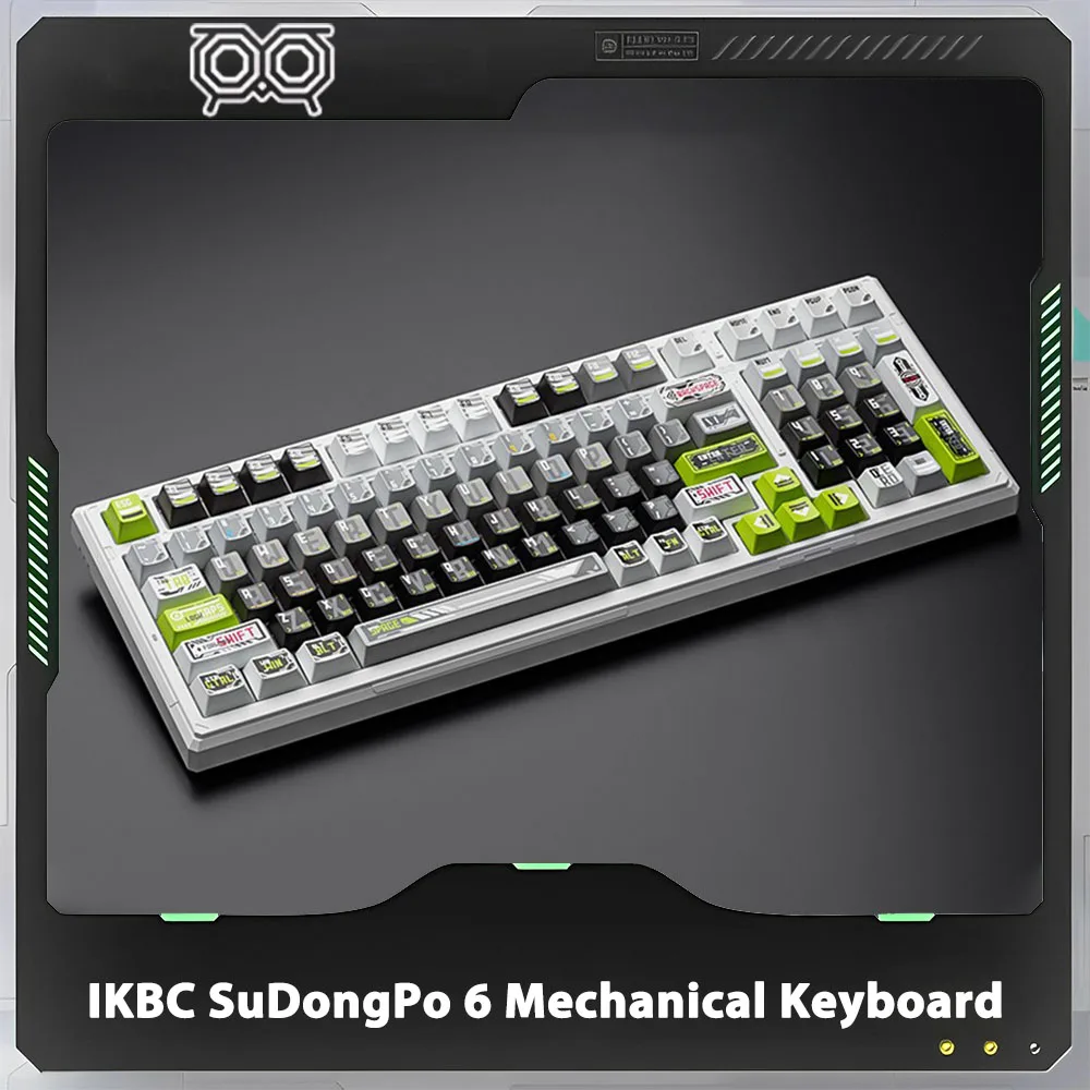 IKBC SuDongPo 6 Mechanical Keyboard Tri Mode Wireless Keyboard RGB Gasket Gaming Keyboard Win/Mac PC Office Custom Accessories