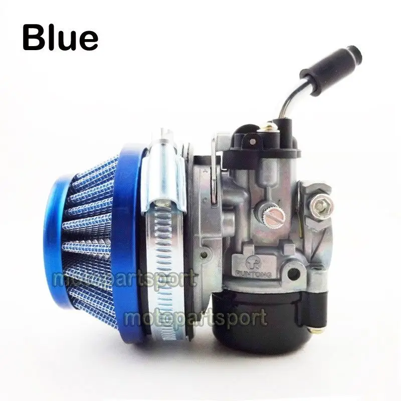 Carburetor Cleaner Air Intake Filter Durable Metal Fuel Delivery Kit for 49cc Motorized Bicycle
