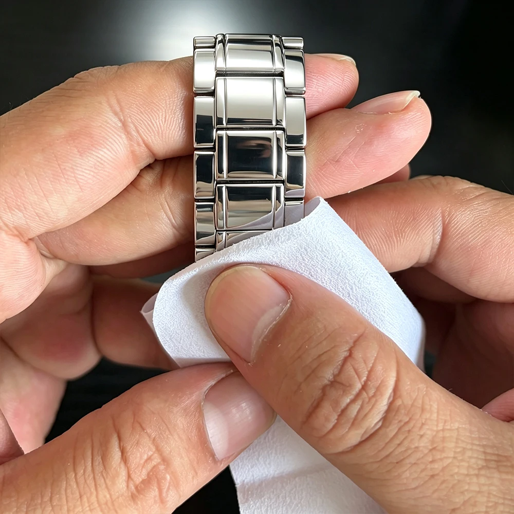 Uhrenarmband-Polier-Set Edelstahl Spiegelglanz-Finish mit Wollfilzköpfen Poliertuch für Uhrengehäuse Antiker Metallschmuck – Detail 7