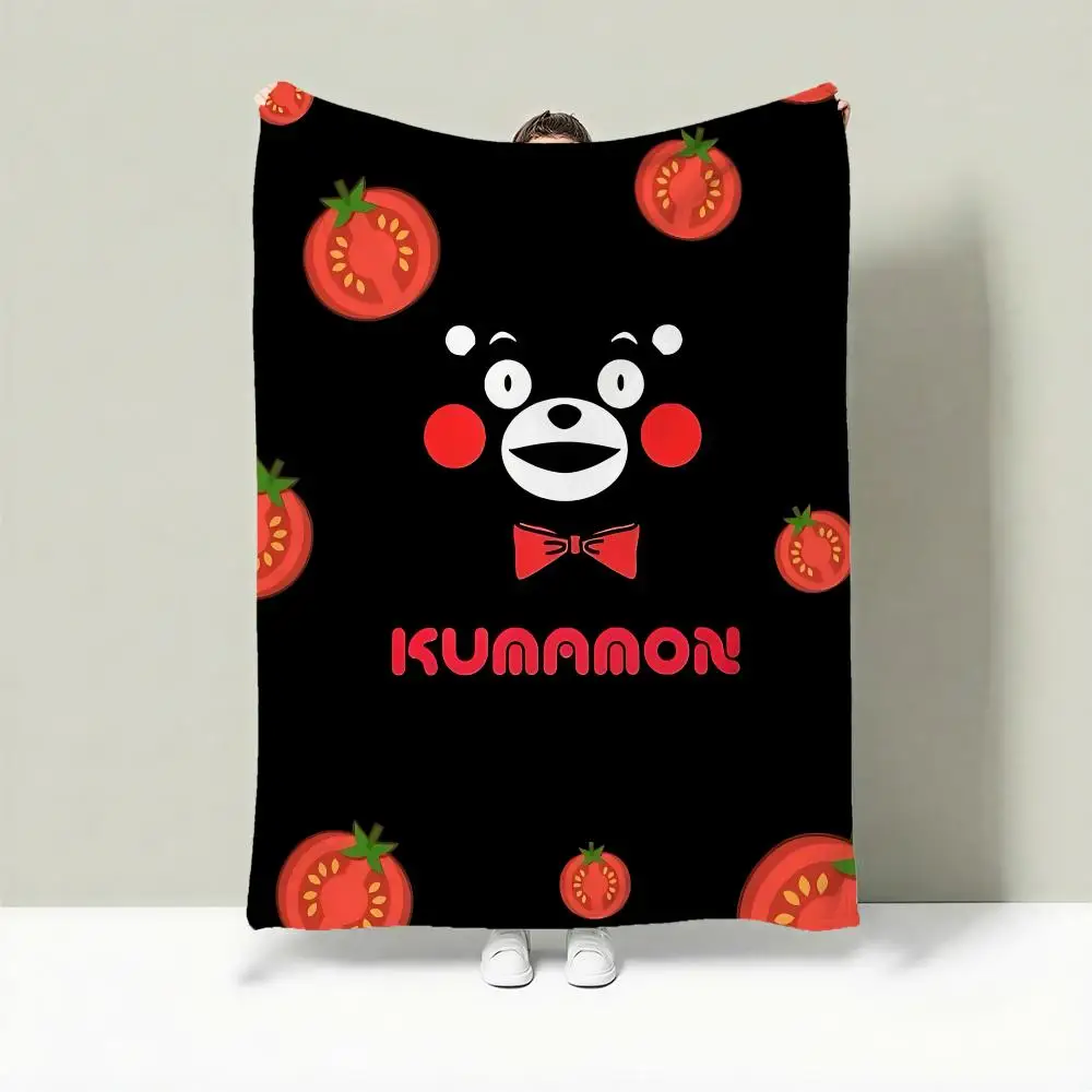 

Character K-Kumamon Throw Lightweight 240g Flannel Blanket Soft Skin-friendly for Summer Cooling