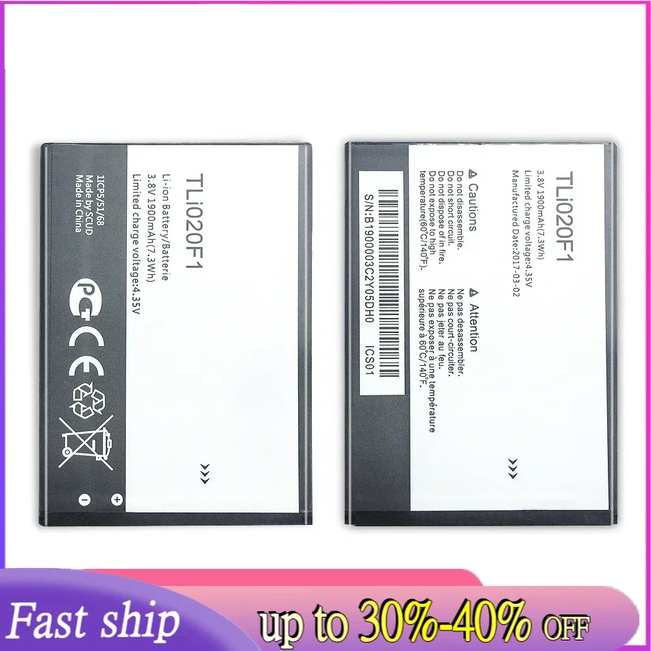 2000mAh TLi020F1 Replacement Battery For Alcatel U5 5044D 5044Y 5044I 5044T 5047D 5047Y 4047D +Tracking Number