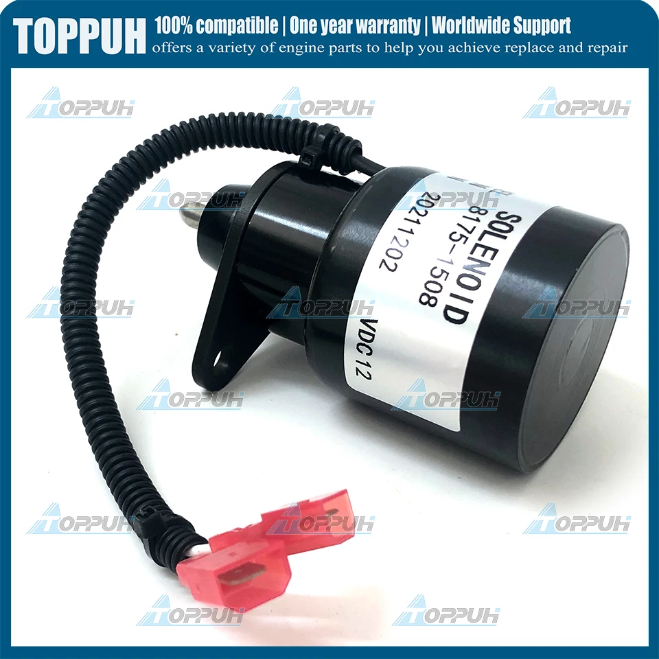 12V 8175-1508 Diesel Engine Solenoid Actuator For Yanmar 0200-12 Woodward APECS