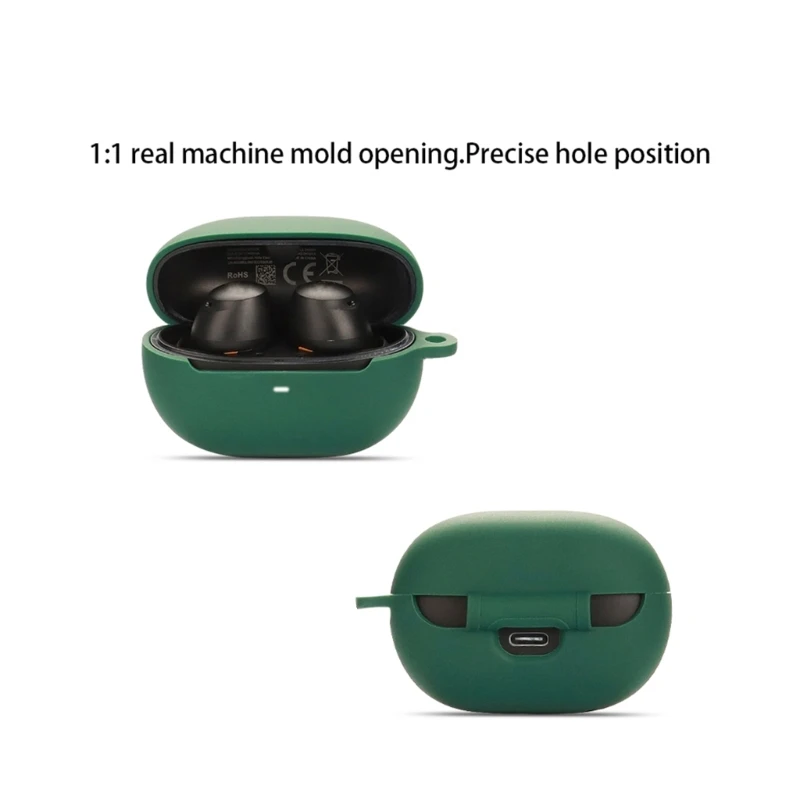 Funda protectora para auriculares inalámbricos compatible con QCY ArcBuds HT07, carcasa lavable a prueba golpes, funda