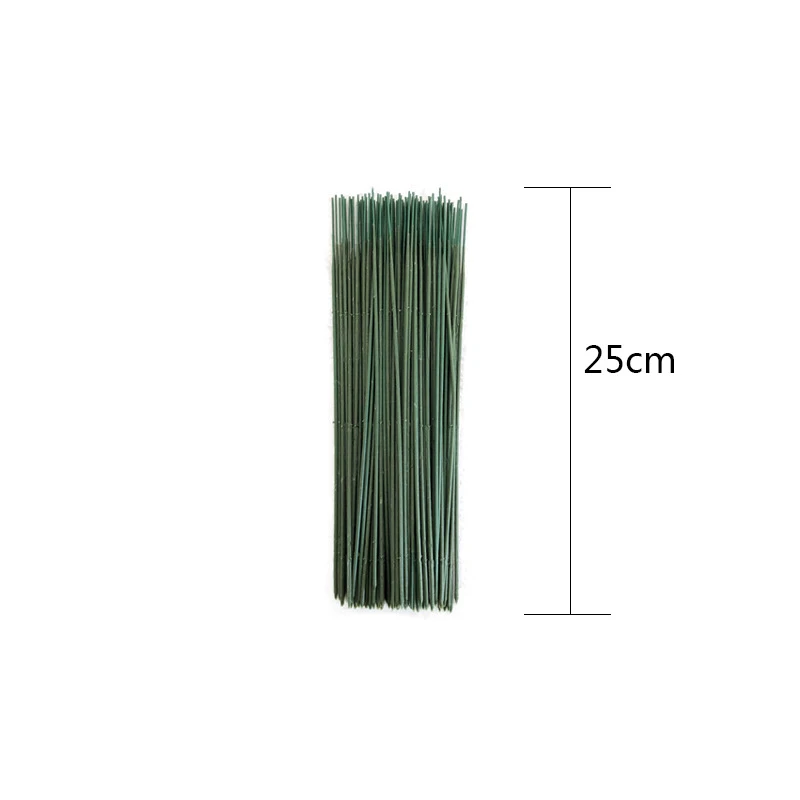 10pcs Artificial Flower Stem Iron Wire Stem DIY Flower Head Accessory For Plastic Stem Flower Pole Rose Flower Wedding Decoratio