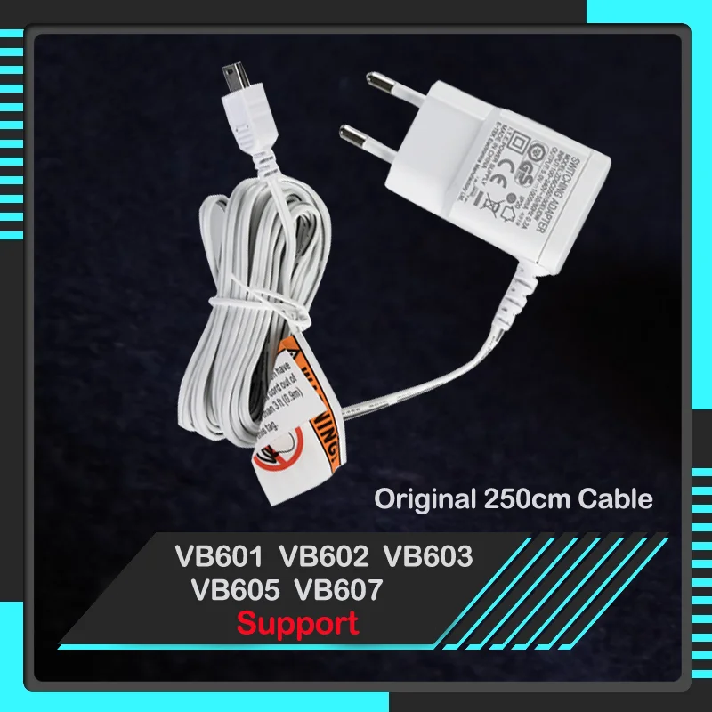 Original EU Power Adapter Charger 110-240V To DC 5V 1000mA Mini USB Connector For Baby Monitor VB601 VB603 VB605