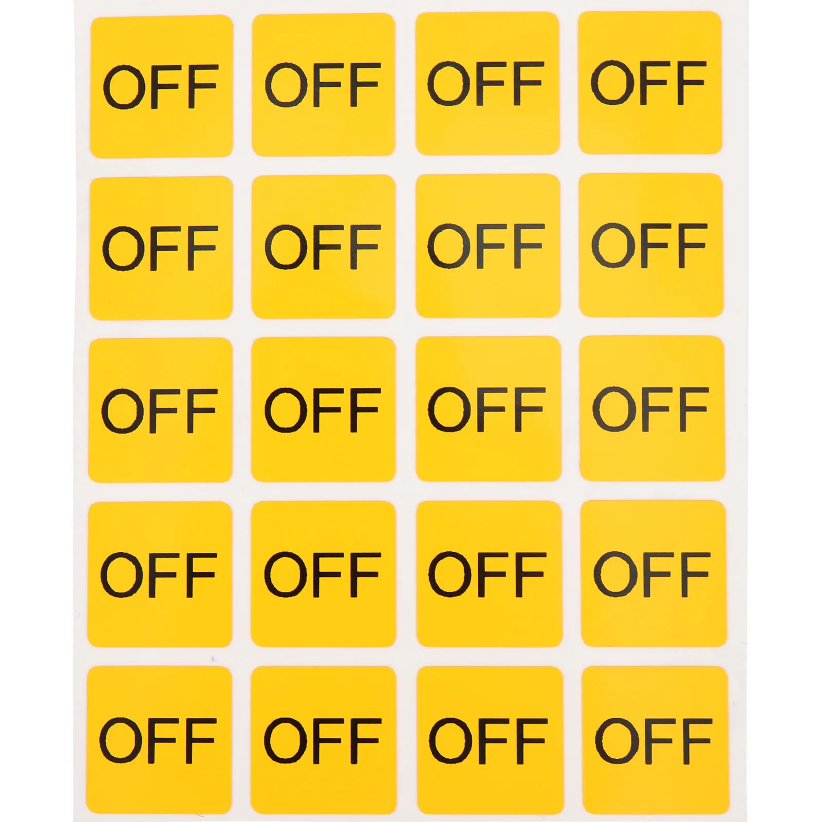 20pcs On/Off Sticker Pvc Device Switch Labels Adhesive Decal For Home Office Bedroom Kitchen Bathroom Light Control Caution