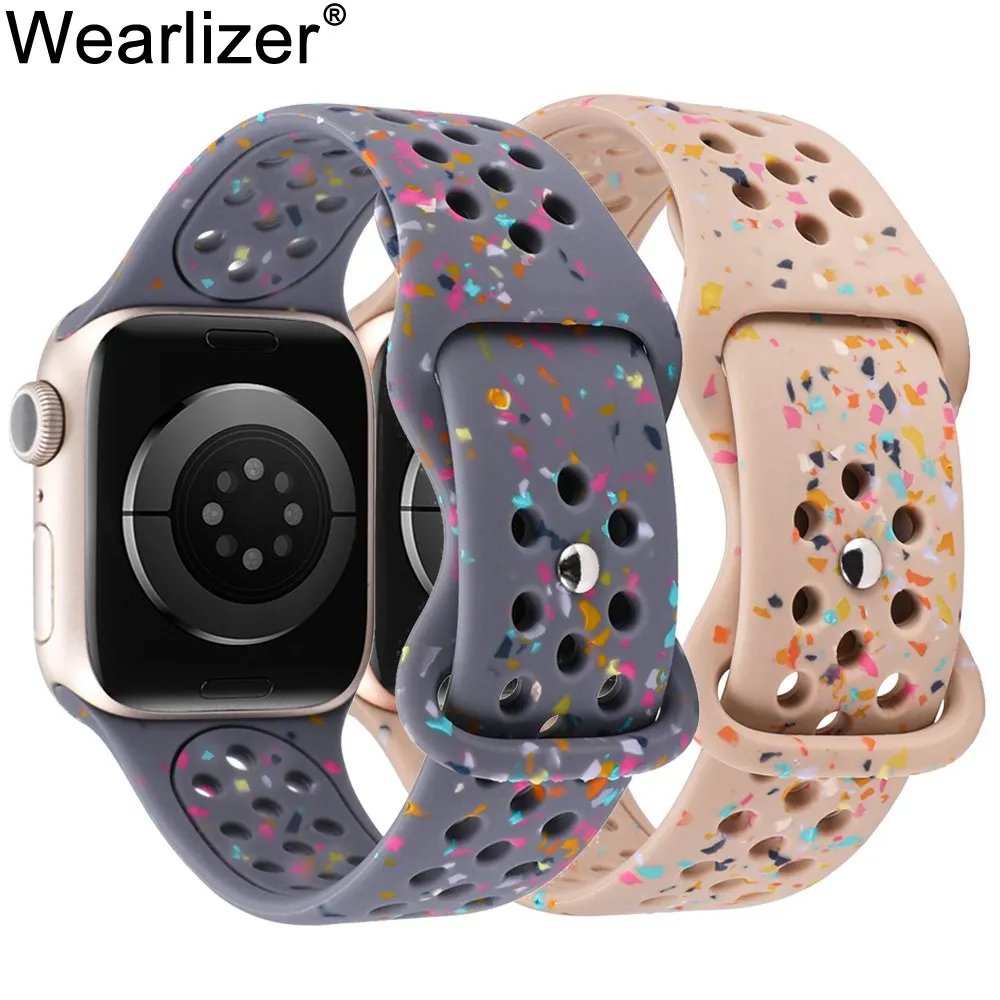 

Wearlizer Recycled Plastic Band for Apple Watch 45mm 49mm 41mm 44mm Women Men Sport Soft Strap for iWatch SE 10 9 8 7 6 5 4 3