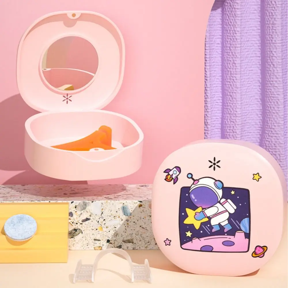 

Пластиковый детский инструмент для здравоохранения с зеркальной защитой, офисный стоматологический чехол, ортодонтический фиксатор, коробка для хранения протезов, коробка для брекетов