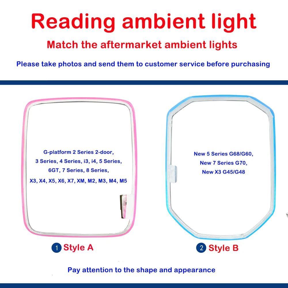 Used for BMW G chassis reading ambient lights  Please contact customer service before placing an order
