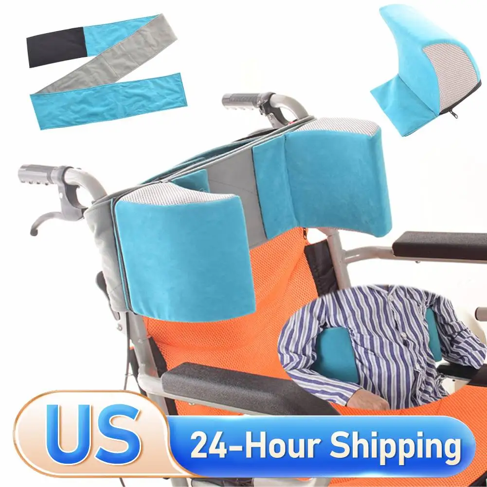 

Wheelchair Anti-Side Pillow Cushion for Elderly & Patients Back Support, Wheelchair Lateral Support Pad,Adjustable Seat Backrest