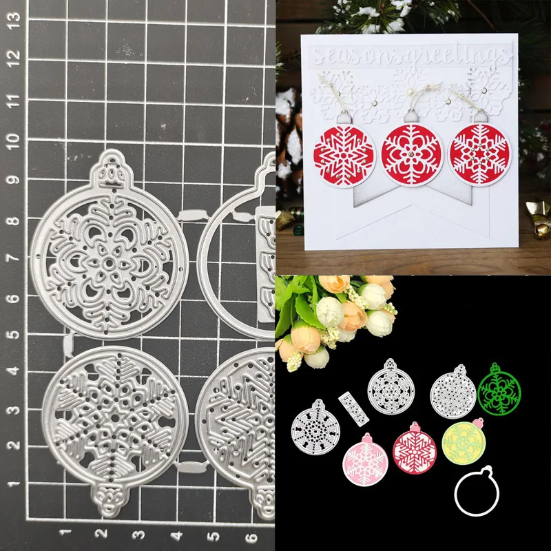 

Snowflake Metal Cutting Dies Stencil Scrapbook Diy Album Stamp Paper Card Embossing Decor Craft Knife Mould