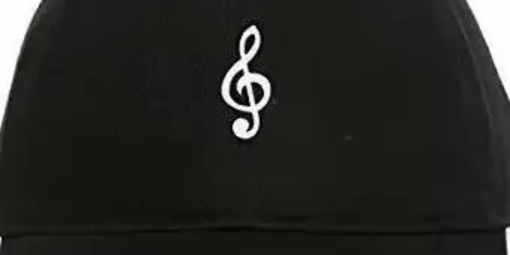 

Music Note Baseball Cap Printed Cotton Adjustable Dad Hat