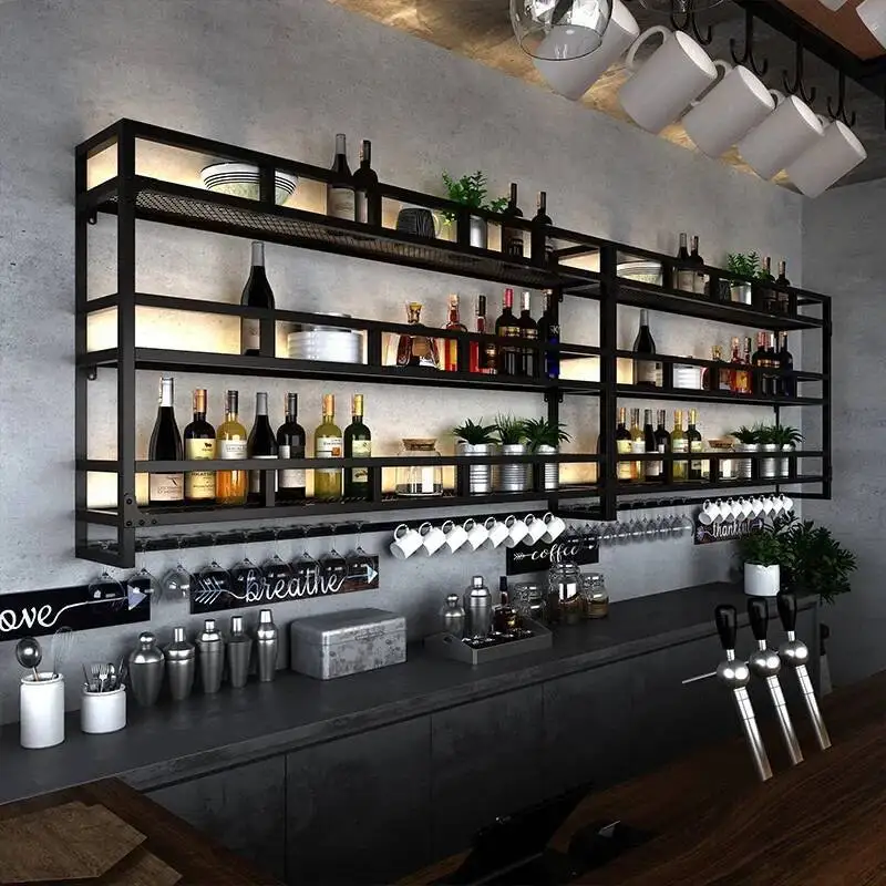 

Шведский стол, коммерческая полка, винные шкафы, витрина, клуб, металлический держатель для погреба, винная стойка, розничная торговля, современная промышленная витрина Meuble