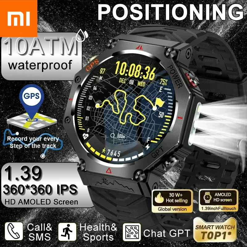 

Xiaomi T-Rex 3 Ultra Original 10ATM Waterproof GPS Smart Watches Men Rugged Compass Military 100+ Sports Mode Smart Bracelet
