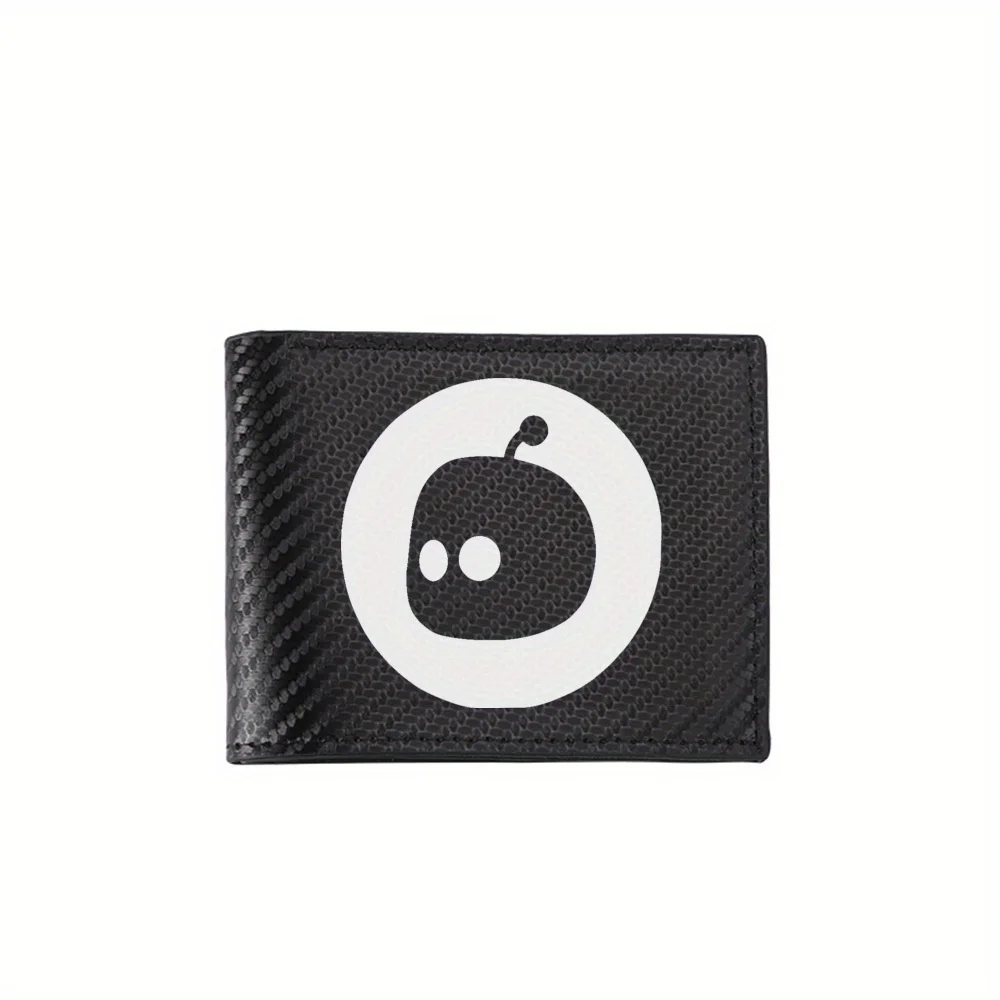 Robot head round eyes antenna Men's Wallets Simple Business Modern Stylish Printing Design Gifts For Father Boyfriend Christmas